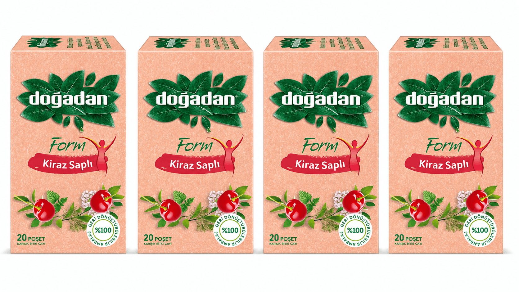 4'Lü Form Kiraz Saplı